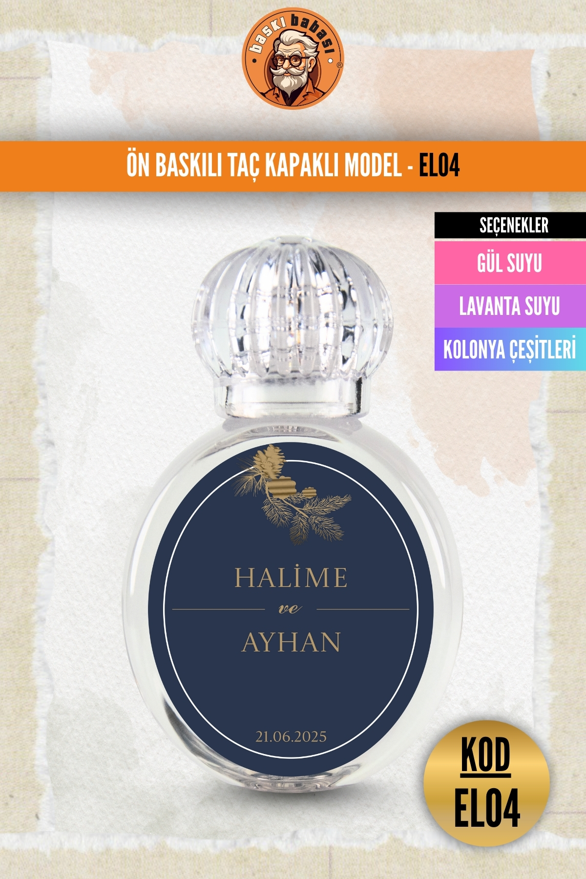 Etiket Baskılı Taç Kapaklı Şişe Etiket Baskılı Taç Kapaklı Şişe